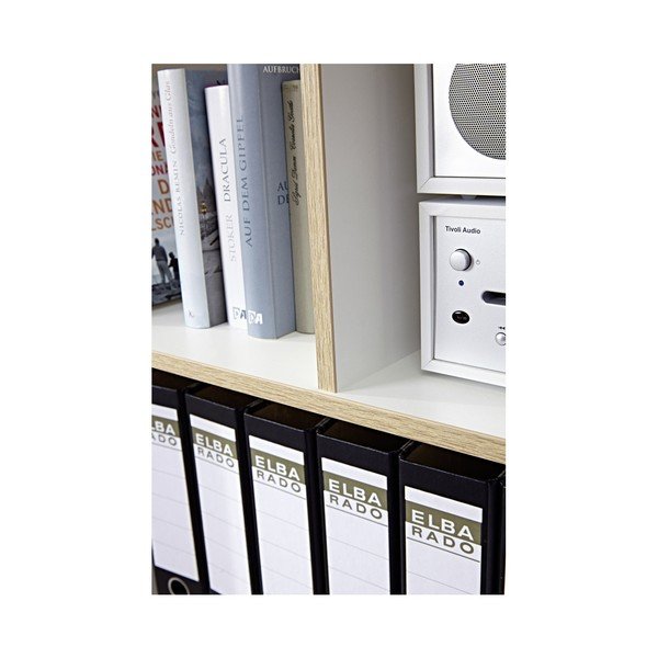 Бяла етажерка за книги в дъб 120x91 cm Oslo - Germania-image-1