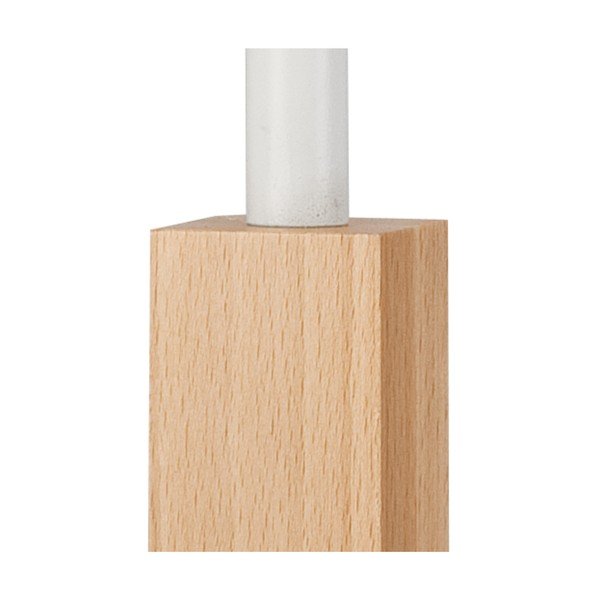 Бяла/кафява настолна лампа (височина 39 cm) Orazio – LAMKUR-image-3