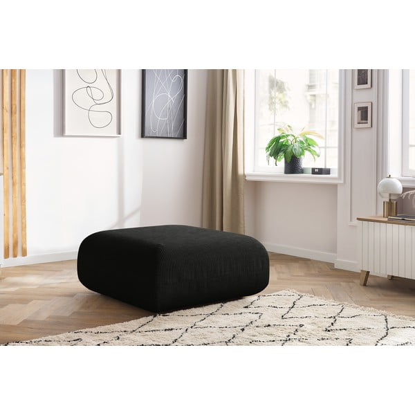 Тъмносива велурена табуретка Lecomte - Bobochic Paris-image-1