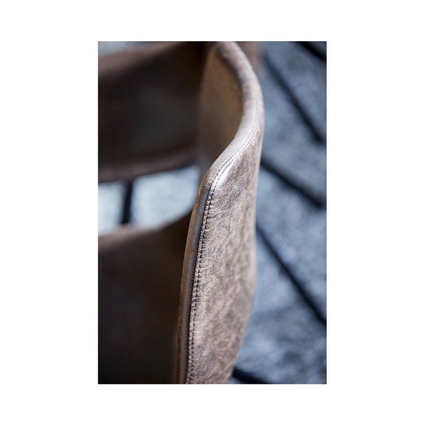 Светлокафяв трапезен стол с черна основа Coronas - Canett-image-4