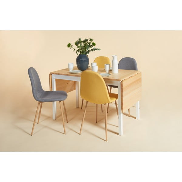 Комплект маса за хранене Brisbane и четири стола за хранене Lissy - Bonami Essentials-image-1