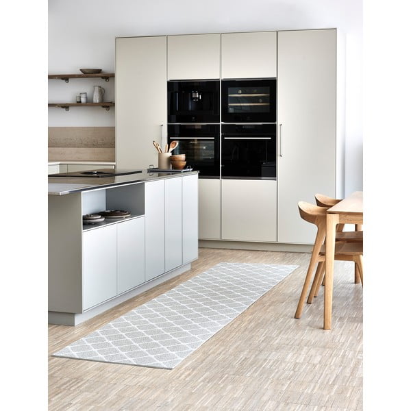 Светлосива и кремава пътека за открито и закрито 70x240 cm Rex Fossil – Pappelina-image-1
