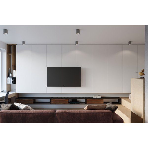 Сиво таванно осветително тяло Luigi - Sollux-image-4