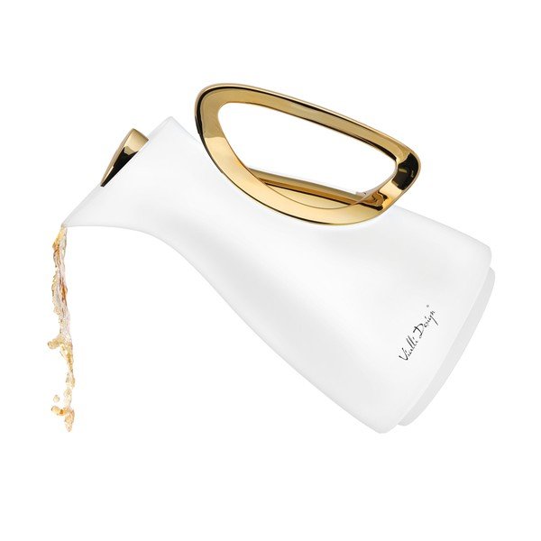 Термос в бял и златист цвят 1 l Alessia – Vialli Design-image-3