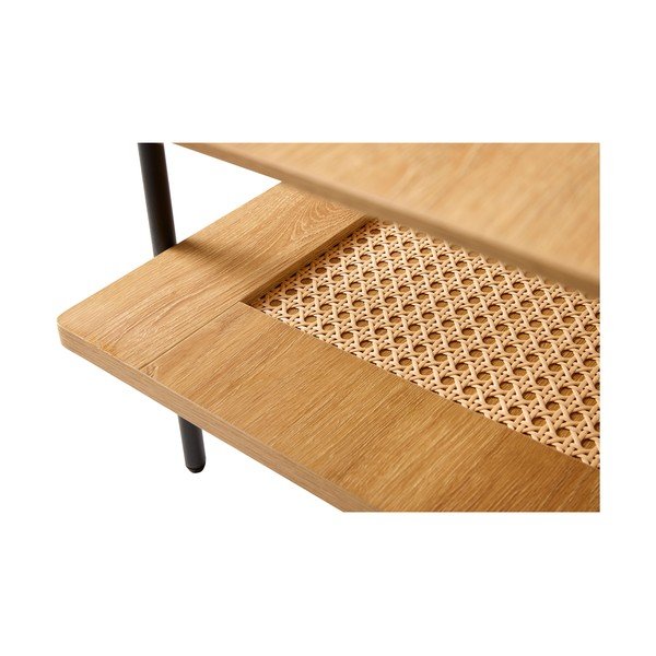 Масичка за кафе от декор от дъб  в естествен цвят 55x110 cm Pensacola – Unique Furniture-image-2