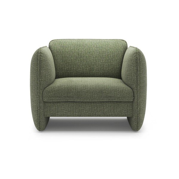 Зелено шенилово кресло Georgia – Micadoni -image-2