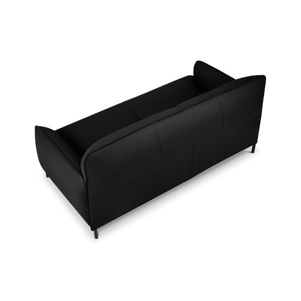 Диван от черна кожа , 175 x 90 cm Neso - Windsor & Co Sofas-image-3