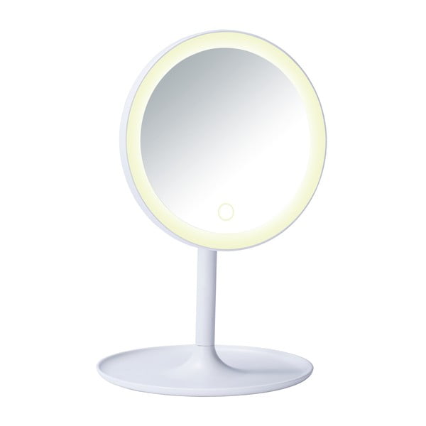 Бяло козметично огледало с LED подсветка Turro - Wenko