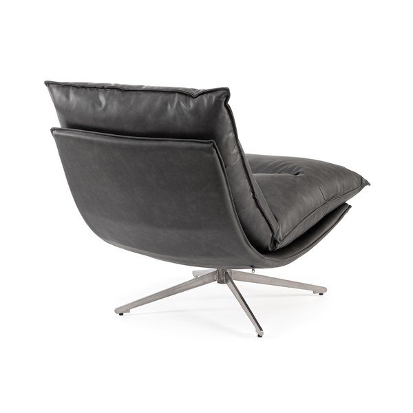 Тъмносиво кресло с място за съхранение от изкуствена кожа Alanez – Bizzotto-image-4