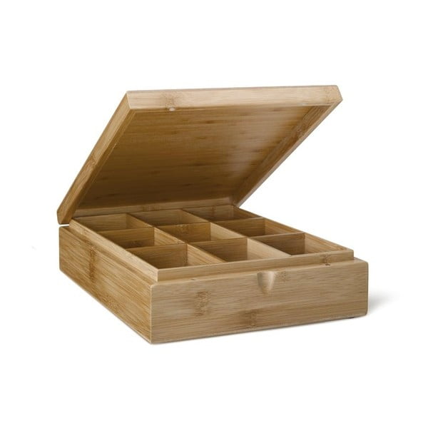 Бамбукова кутия за чай с 9 отделения - Bredemeijer