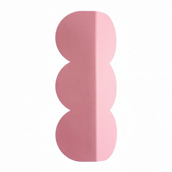 Розова алуминиева стенна лампа BISCUIT – Thoro