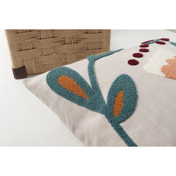 Ленена декоративна възглавница 43x43 cm Fresya – Mioli Decor-image-4