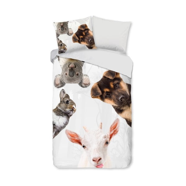 Единично удължено памучно детско спално бельо 140x220 cm Semmie – Good Morning