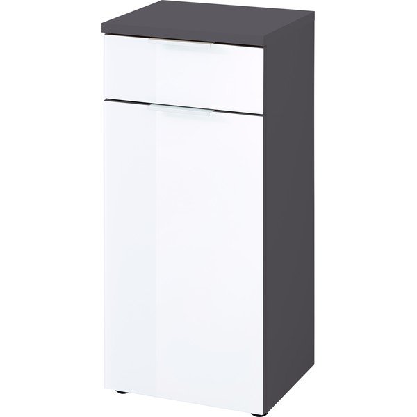 Bílo-šedá skřínka Germania Pescara, výška 86 cm-image-1