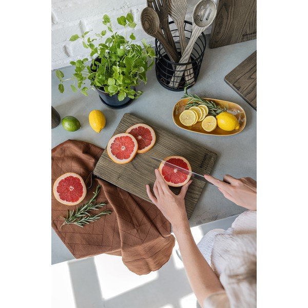 Дървена дъска за рязане за сервиране 26 x 18 cm Rustic – Bonami Selection-image-2