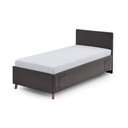 Антрацитно тапицирано детско легло 90x200 cm без ламелно дъно Cool – Meise Möbel