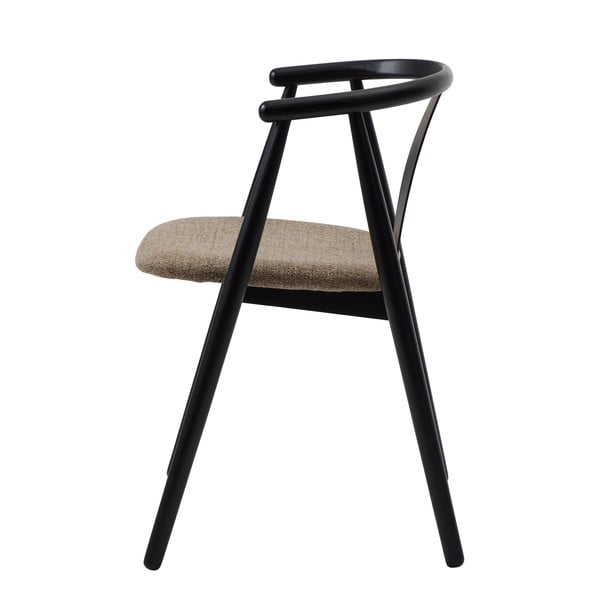 Трапезен стол в черен и бежов цвят Relate – Unique Furniture-image-4