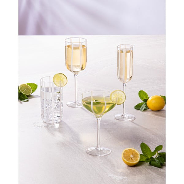 Чаши за вино в комплект от 4 бр.  350 ml Stripe – Ladelle-image-1