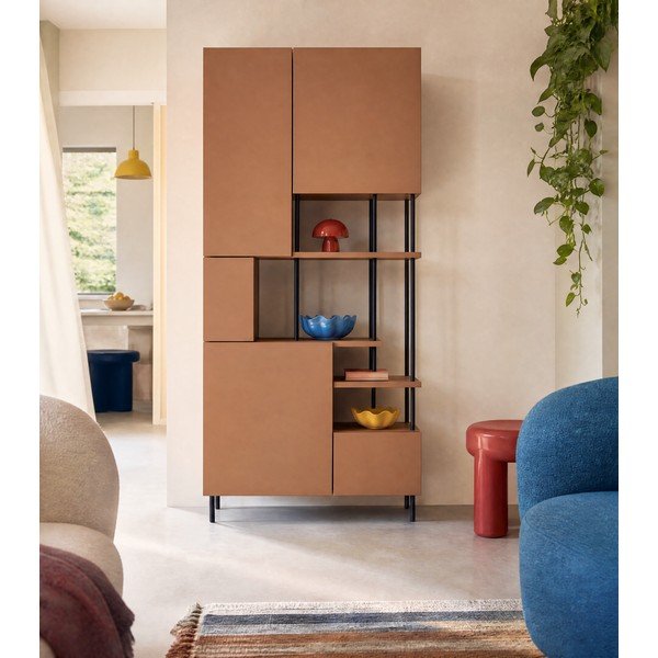 Библиотека в тухлен цвят 84x175 cm Perla – Marckeric-image-3