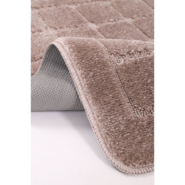 Кафяви килими за баня в комплект 2 бр. 50x80 cm Kareli – Foutastic-image-3