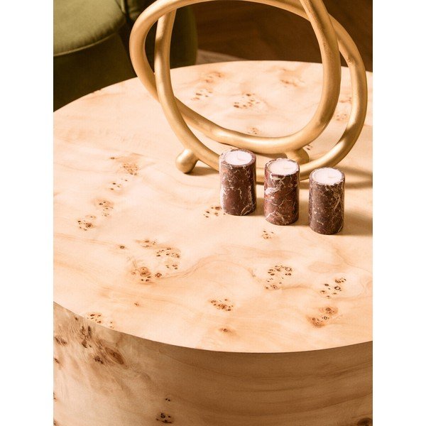 Кръгла масичка за кафе в естествен цвят ø 80 cm Mota – Premier Housewares-image-2
