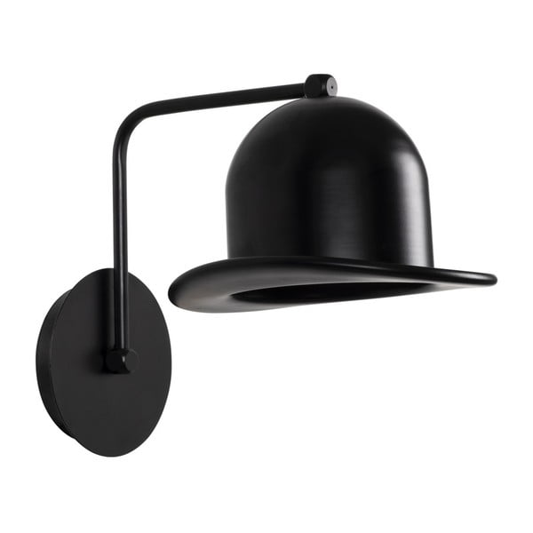 Черна стенна лампа Mini Hat - Homemania Decor