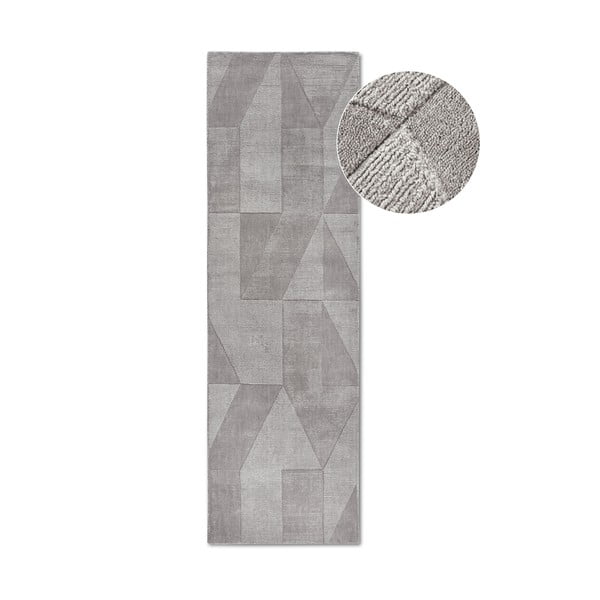 Сива ръчно изработена вълнена пътека 80x250 cm Ursule – Villeroy&Boch
