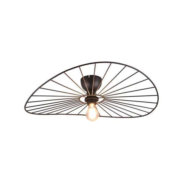 Матово черно таванно осветително тяло ø 60 cm Chapeau - Reality-image-1