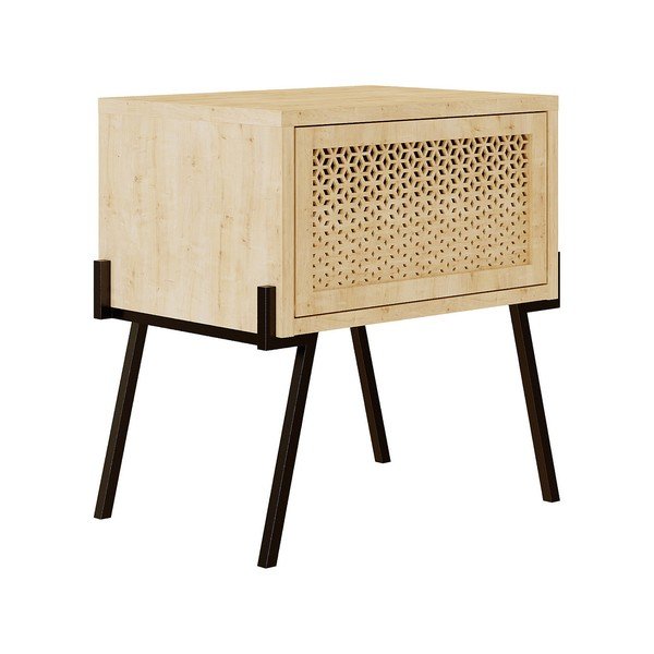 Нощно шкафче в естествен цвят Naive - Kalune Design
