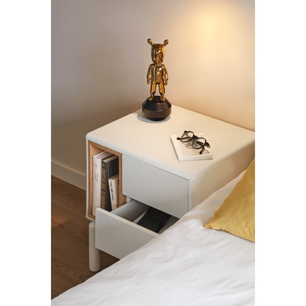 Кремаво нощно шкафче Corvo – Teulat-image-3