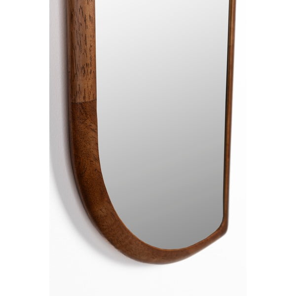 Стенно огледало от масивно дърво 26x120 cm Nyko – White Label-image-2