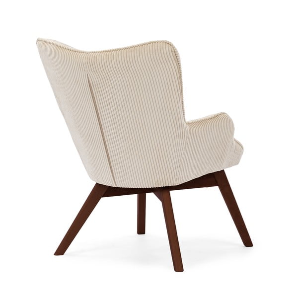 Бежово кресло от рипсено кадифе Niko – Ropez-image-3