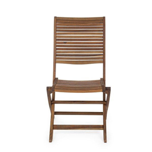 Градински стол от масивно дърво в естествен цвят Noemi – Bizzotto-image-2