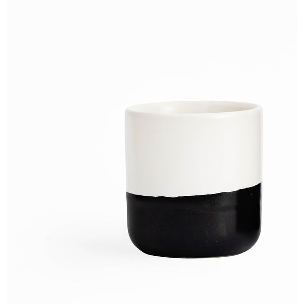 Черно-бяла керамична чаша , 400 ml Luna - ÅOOMI