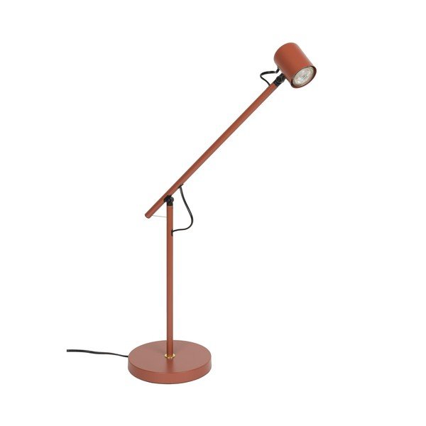 Червена метална настолна лампа (височина 45,5 cm) Aero – White Label