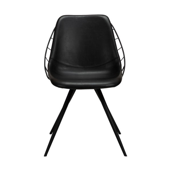 Стол за хранене от черна изкуствена кожа Sway - DAN-FORM Denmark-image-1