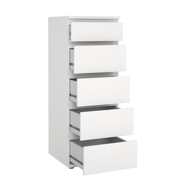 Бял висок скрин 40x107 cm Nova – Tvilum-image-3