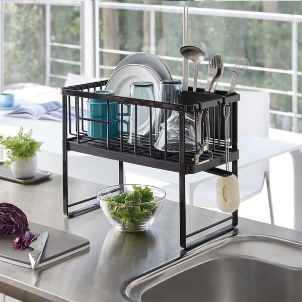 Двуетажна метална стойка за оттичане Tower - YAMAZAKI-image-4