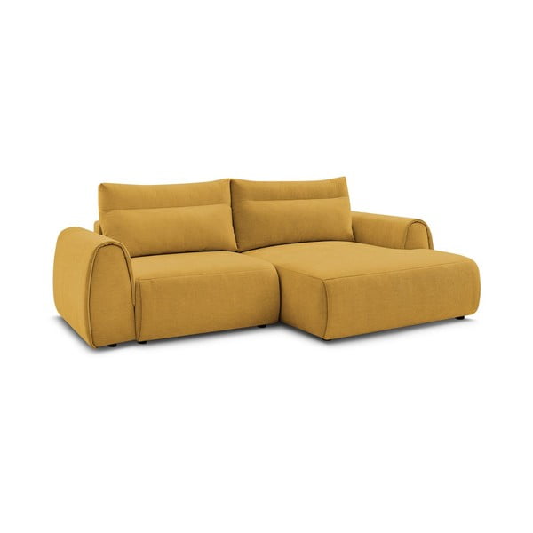 Ъглов диван в цвят жълта охра Aden – Bobochic Paris-image-3