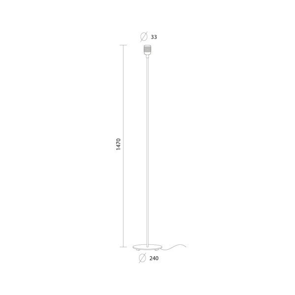 Bílá volně stojící lampa Sotto Luce BI Elementary XL 1F-image-1