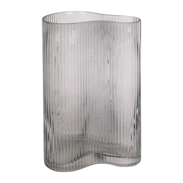 Ваза от сиво стъкло Wave, височина 27 cm Allure Wave - PT LIVING-image-2