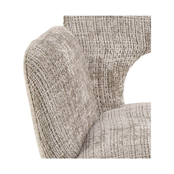 Светлосив тапициран трапезен стол с подлакътници Graham – Actona-image-4