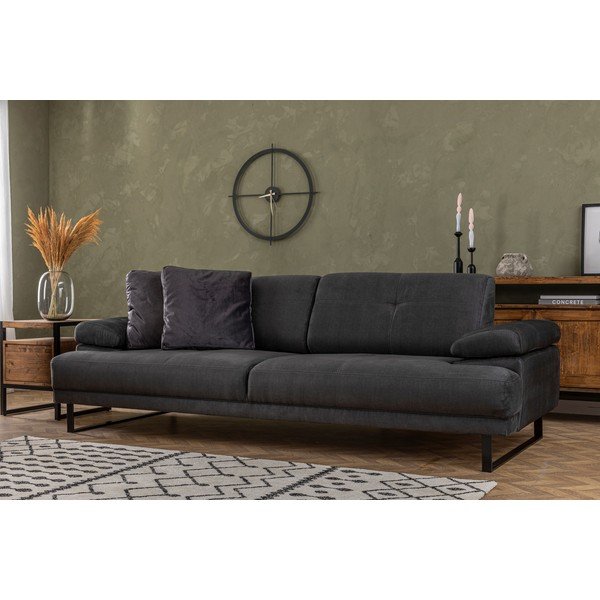 Антрацитен разтегателен диван 239 cm Mustang - Balcab Home-image-4