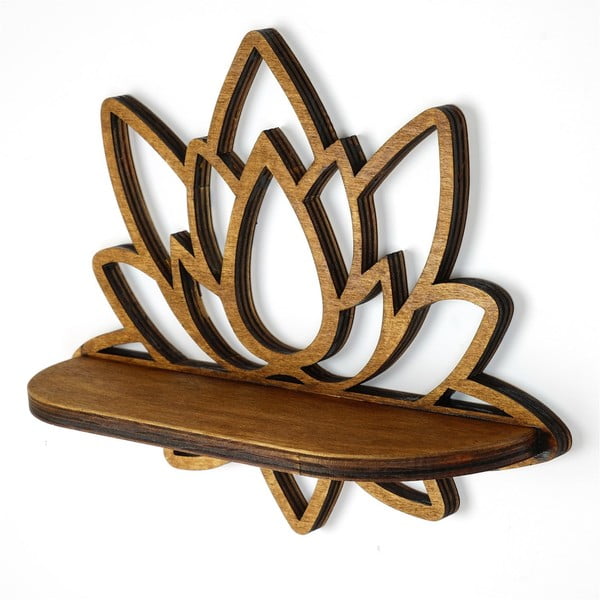 Рафт в естествен цвят 33 см Lotus - Kalune Design-image-2