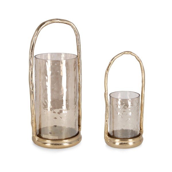 Метални свещници в комплект за чаена свещ 2 бр. Sagar – Bizzotto