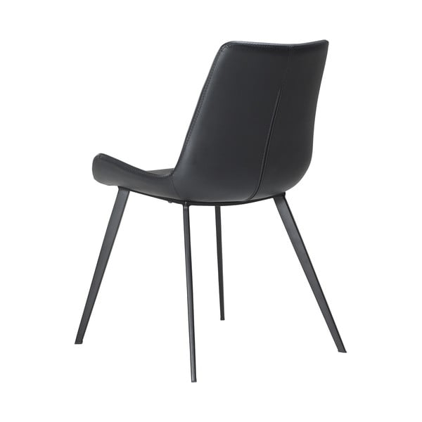 Черен стол за хранене от изкуствена кожа DAN-FORM Дания Hype - DAN-FORM Denmark-image-4