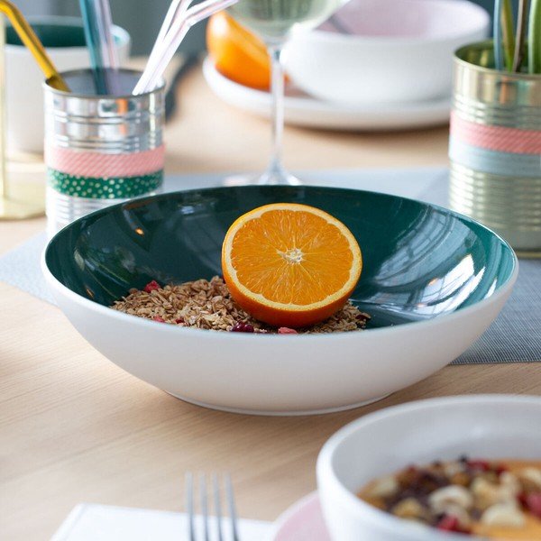 Порцеланова чиния за сервиране в бяло и зелено Villeroy & Boch Uni, ⌀ 26 cm it's my match - Villeroy&Boch-image-4