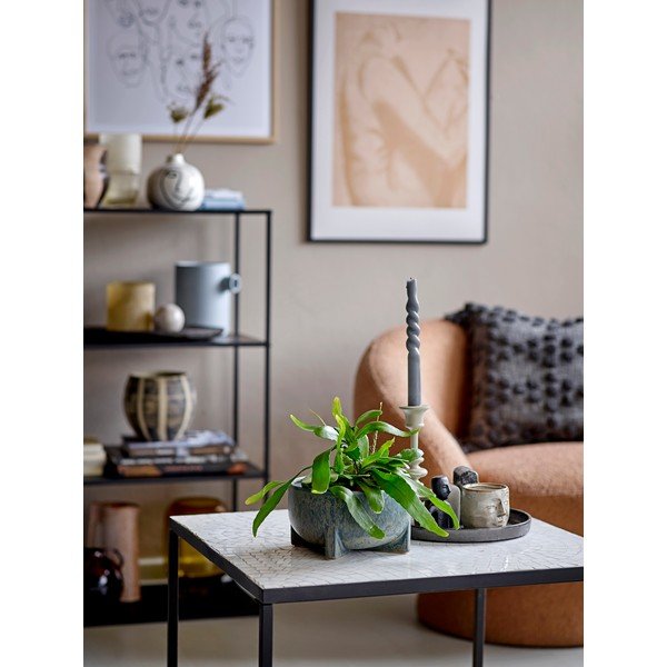 Ваза от бял фаянс, височина 13,5 cm Norma - Bloomingville-image-1