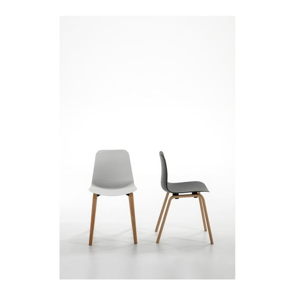 Комплект от 4 бели трапезни стола Keira - Marckeric-image-4