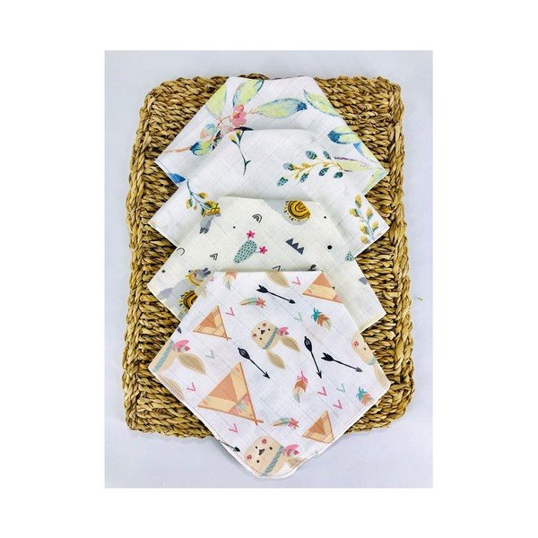 Бели лигавници от муселин в комплект от 4 броя Mila - Mila Home-image-1